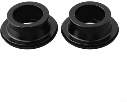 Schnellspanner-Adapter für Steckachse, Endkappe, schwarz, Vorderradnabe M9 auf 15 mm, Hinterradnabe M10 auf 12 mm (15 x 100 mm)