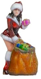 NOCH® Santa-Girl, sexy Weihnachtsfrau Figur, in 3D-Druck für die Spurweite H0