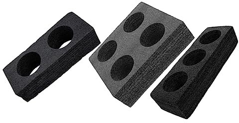 Ciieeo 3piezas Portavasos Para Bebidas De Espuma Bandeja Múltiples Orificios Para Soporte De Tazas Para Cafeterías