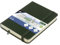 Kangaro Art Skizzenbuch A6 Forest Green PU Hardcover 80 Blatt 140 Gramm cremefarbenes Papier mit Gummiband und Band