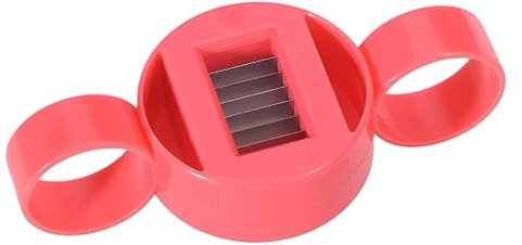 Cabilock Affettatore per Fagiolini in Plastica, 2 Pezzi Rosso ABS