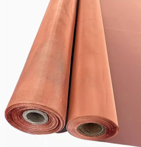 COYOUCO Rouleau De Maille en Cuivre, 1M X 1M, Grillage Fin Flexible pour La Lutte Contre Les Rongeurs, Ventilation, Protection des Fenêtres, Artisanat DIY, 10-350 Mailles,12mesh