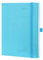POPRUN Kalender 2026 Wochenplaner 22 x 16,5 cm, 17-Monate-Terminplaner (Jan.2026-Dez.2026), Buchkalender 1 Woche 2 Seite Softcover mit PU-Leder - Blaugrün