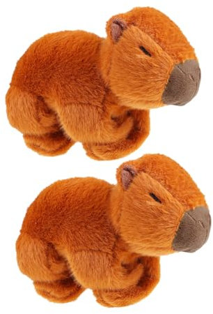Garneck 2stücke Capybara-plüschtier Niedlich Für Junge Mädchen Weiches Wasserschwein-spielzeug Bequemes Kissen Für Zuhause Und Büro