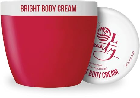 Sol Beauty Feuchtigkeitsspendende Körpercreme mit Wassermelone, aufhellend und glättend. Vegane und tierversuchsfreie Körpercreme, 220 ml
