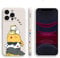 XINYEXIN Silicone Case for iPhone 11 Pro, Slim Shockproof Phone Cover with Cute Pattern, Non-Slip Protective - Kitten, White