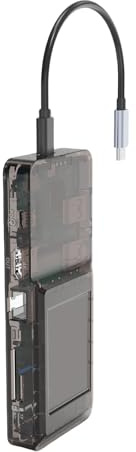 Universali Tipo C Hub 8 In1 Adattatore Con 4K Multimedia Interfacce 100W Power Delivery Display LCD Screen Display Porta USB 3.0 Hub USB C Per Laptop