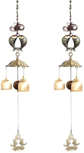 Bosiyrggrl Metal Wind Chime Pendant Copper Bell Japanese Style Pendant
