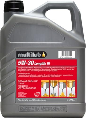 Multilub Motoröl 5W-30 Longlife III 5L Motoröl