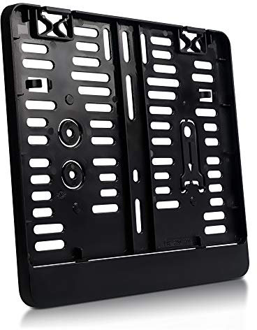 Kennzeichenhalter | 250 x 200 mm | SCHWARZ | zweizeilig | Motorrad | Roller Quad Anhänger LKW SUV | DHL-Versand