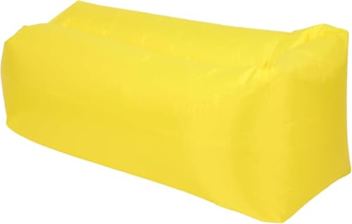 ZTOONE Inflatable Lounger Couch Air Lounger Lazy Sofa with Carry Bag,Hammock Inflatable Mattress Inflatable Bed Pool Float for Swim,Camping,Beach,Hiking,Park,Backyard, Pool, Picnics (Yellow)