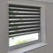 Easy-Shadow - Doppelrollo 145 x 160 cm anthrazit Klemmfix ohne Bohren Vario Seitenzug Duorollo Zebrarollo für Fenster und Türen