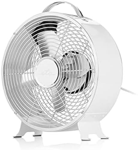 ETA Tischventilator Ringo I 25 W I Ventilator I 26cm Durchmesser I Klein & Leise I Standventilator im Retro Design I Bereits Montiert