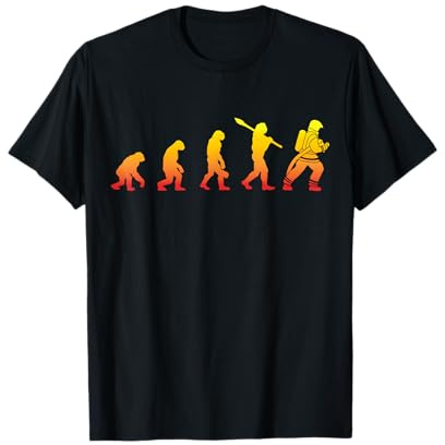 Feuerwehr Evolution - Feuerwehrmann Feuerwehrfrau Geschenk T-Shirt