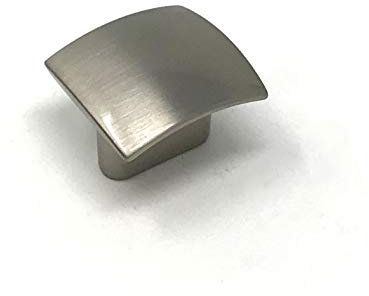 Handle & Home 34mm Brushed Nickel Square Knob for Kitchen Cabinets | Bedroom | Bathroom | Furniture | Cupboards
