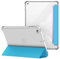 VAGHVEO Coque pour iPad 2018 2017 9.7 Pouces/iPad Air 1 2, Étui Arrière Souple et Transparent en TPU, Housse de Protection Antichoc, Légère Smart Shell Résistant avec Veille/Réveil Automatique, Bleu