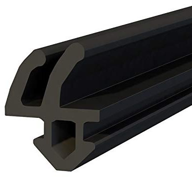 DQ-PP Fensterdichtung | Schwarz | 1 Meter | S-1388 Rehau | PVC Fenster | Gummidichtug Dichtung Dichtband | Kunststofffensterdichtungen | ALU Profildichtung Türdichtung