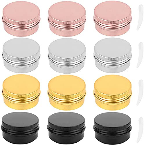 GENNERIC JINXM Pots en Aluminium baume à lèvres Conteneurs Cosmétiques Vide pour baume à lèvres crème cosmétique Poudre de Maquillage