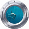 3D Porthole Window Great White Shark Jaws Sticker Wall Poster Vinyl