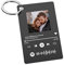 Personalisierte Musik Spotify Scan Code Schlüsselbund Anhänger mit Foto - Benutzerdefinierte Gravur Song mit Edelstahl Schlüsselbund für Paare Geschenke