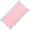 25m Zackenlitze Borte Zick-Zack-Borte auf Karte, 5/9mm breit, Viskose, waschbar, 15 Farben, Farbe:hellrosa