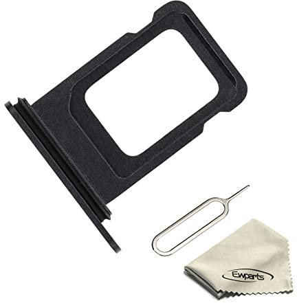 SIM-Kartensteckplatz, Ersatz, kompatibel mit iPhone 12 Mini, SIM-Kartenfach, Schwarz