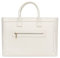 Daisy Rose Schultertasche mit Reißverschluss vorne, veganes PU-Leder, Cream, 13.5” L X 9.5” H X 4.5 D