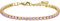 Luca Barra Bracciale da Donna Bracciale Tennis in Acciaio di Colore Oro con Cristalli Rosa. La referenza è bk2277