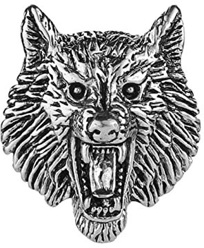 MAYIYAHO Vintage Loup tête métal Broche Broche Costume Manteau Badge Animal épinglettes Mode Broches pour Hommes vêtements Bijoux Accessoires