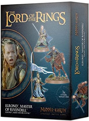 Games Workshop - Middle Earth Strategy Battle Game: The Lord of The Rings - Elrond Master of Rivendell, Schwarz