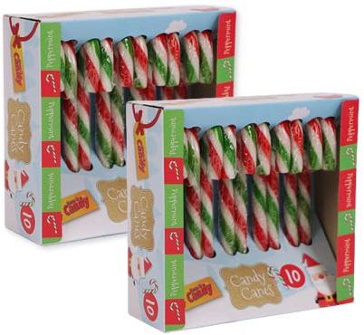 Peppermint Candy Canes Christmas Candy canes Suitable for Vegetarian and Vegan (20X Large, Red & Green)