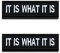 2 Stück es ist, was es istIt is What It is Bestickter Aufnäher mit Haken-und Flauschbänder Lustiges Biker Patches