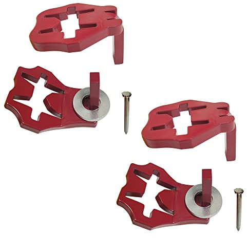 T-Post Gate Hinge Pins - Hang a gate of Any Farm or Garden from a Metal T Post - Outdoor Chain Link Fence Gate Hinges, Set of 2