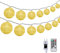 DeepDream Kugeln Lichterkette 6.6m 30 LED Cotton Ball Lichterkette Dimmbar Baumwollkugeln Lichterkette Innen Lichterkette mit Fernbedienung und Timer für Zimmer Kinderzimmer Hochzeit Party (Gold)