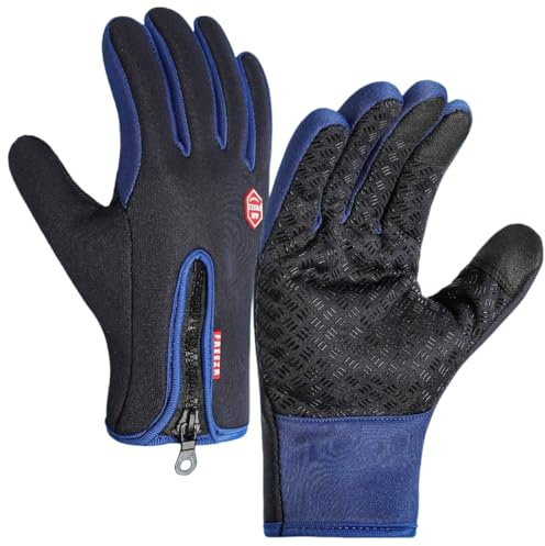 MEIION Freezer Thermo Handschuhe-perfekt fur jedes Abenteuer,Outdoor-Aktivitäten wie Laufen und Radfahren,Winterfeste Handschuhe mit Wasserabweisender Oberfläche und Touchscreen-Kompatibilität