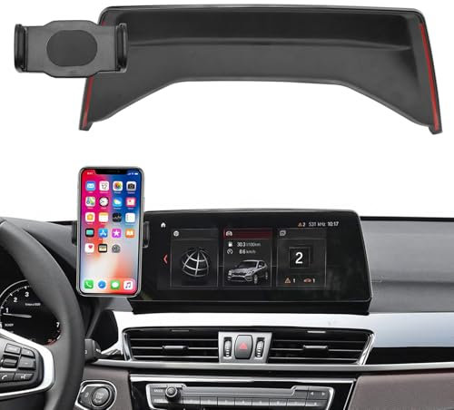 TTCR-II Kompatibel mit BMW X1 Handyhalterung, Brauch Passt Basis für BMW X1 F48 LCI X2 F39 2020-2022 Smartphone Halter 26.03CM Armaturenbrett 360°Drehbar Verstellbare F48 Handyhalterung