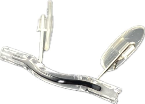 Generic Durchsichtige Original Universale Nasenstege & Komfort-Pads für Switch It! Brillen - Perfekte Passform, Hautfreundlich, Langlebig (Mit Streifen Schwarz)