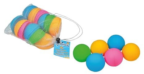 Pustefix Water Splasher Wasserbomben wiederverwendbar 6 Stk. - Unendlicher Wasserspaß für heiße Sommertage, Einfach befüllbares Wasserspielzeug für Kinder ab 3 Jahren