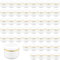 ZEONHEI Lot de 50 pots cosmétiques en plastique avec couvercles, 50 g, pots de voyage vides pour produits de toilette, crèmes, beauté des ongles