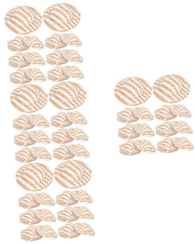 VICASKY 80 STK Geflochtener Strohhut Stroh-Sombrero Mini Kleine Hüte Mützen Puppenhaus-Accessoire Kleines Deko-Accessoire Hamsterzubehör Strohmütze Gewebter Hut Stoff