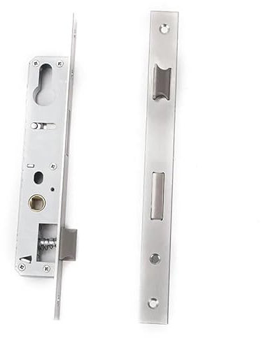 Cerradura de Embutir,Cerradura Puerta Metalica Caja de cerradura de puerta de embutir de seguridad estrecha Caja de cerradura de puerta antirrobo Tamaño del cuerpo 85 92 Accesorios de cerradura de pue