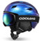 Odoland Skihelm und Skibrille Set, Farbwechselnder Snowboardhelm mit Snowboardbrille für Erwachsene und Jugend Ski Goggles UV 402 Schutz Windwiderstand Snowboard Brille zum Skifahren und Bergsteigen