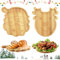 2 Piezas Navidad Bandejas Bambú, SilverChry Platos Bambú, Bandejas Decorativas, Bandeja para Cafe, Bandeja Baño, Bandeja Decorativa Pequeña, 2 Piezas Bandejas Decorativas, Plato para Aperitivos