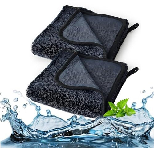 UAZEO 2PCS Bathroom Drying Cloth, Thickened Bathroom Cloth Glass Cleaning Drying Cloths for Showers, Cleaning Shower Glass (2pcs)