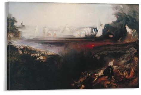 John Martin The Last Judgment Drucke, Wandkunst, Poster, Leinwandposter, Wandkunst, Bilddrucke, hängende Foto-Dekoration, Heimposter, Kunstwerke, 30 x 45 cm
