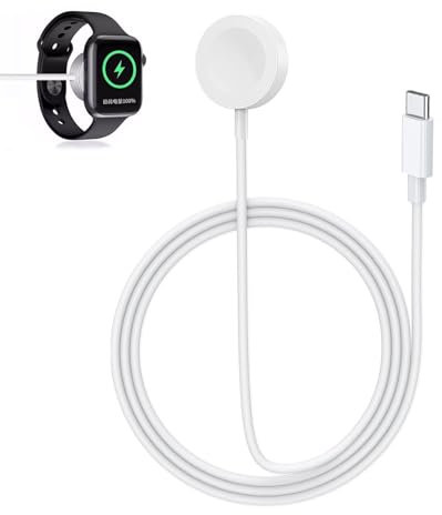 Caricatore per Apple Watch, Cavo di Ricarica Rapida per Apple Watch, Caricabatteria Magnetico per iWatch USB C 1m, Compatibile con iWatch Series 10/9/8/7/6/5/4/3/2/SE/Ultra, Cavo Ricarica per iwatch