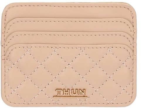 THUN - Porta carte piccolo, rosa - ecopelle - Collezione Sempre con me - 10 x 8 cm