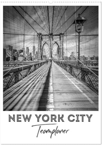 NEW YORK CITY Teamplaner (Wandkalender 2026 DIN A2 hoch), CALVENDO Monatskalender: Für Terminierungen im Büro oder Daheim (CALVENDO Orte)