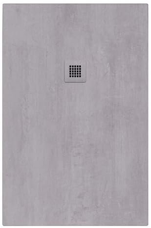 Piatto doccia in marmoresina 170x80 cm effetto microcemento chiaro PRAGA