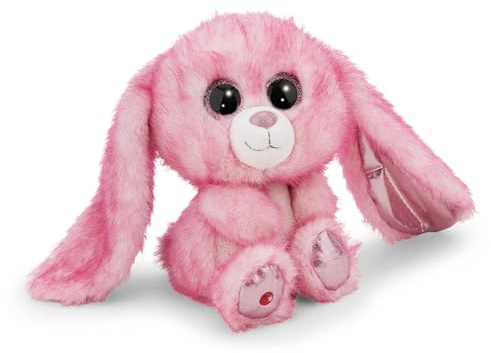 NICI Glubschis Lapin Flommi-Fun, 25 cm, Rose - 63038 | Peluche douce et mignonne, pour câliner et jouer, pour enfants et adultes, idée cadeau, conçu avec beaucoup d'amour